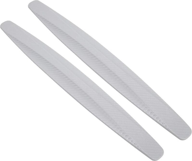 2 stücke Auto Stoßstange Schutz Film Carbon Faser Ecke Streifen Aufkleber für Karosserie Schutz