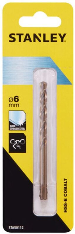 Kobalt-Bohrer HSS-E ø 6mm STANLEY STA50112-QZ