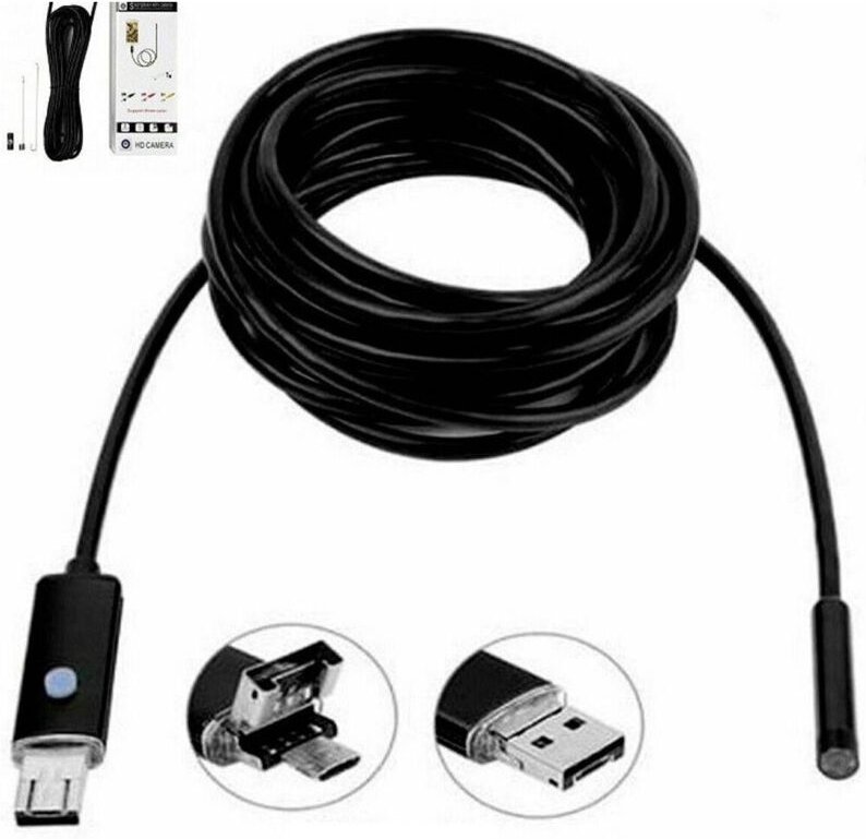 Trade Shop Traesio - Trade Shop - endoscopica 1.5 metri tubo flessibile usb 6LED impermeabile ispe -