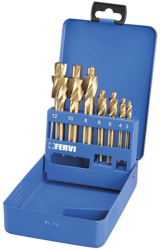 Set 7 Senker Durchgangslocher M3 - M12 mittlerer Qualitat Fervi l020