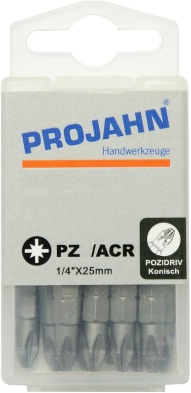 Projahn 1/4 ACR Bit L25 mm Pozidriv Nr. 2 10er Pack