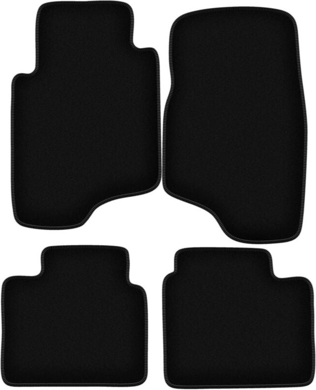 Thumbnail - BASIC schwarze Veloursmatten für: Mitsubishi Pajero II Offroad (1991-1999)