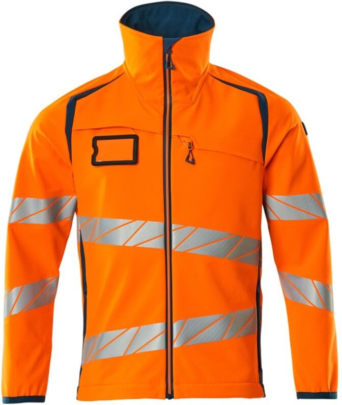 Accelerate safe Softshelljacke 19002-143-1444 Gr. 5XL hi-vis orange/dunkelpetroleum - Mascot