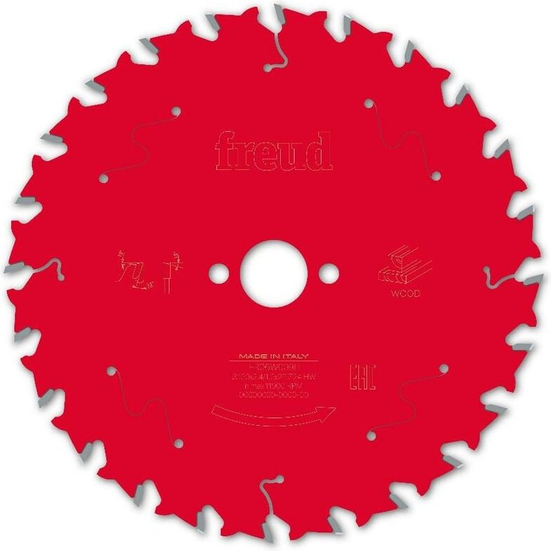 Sägeblatt für Handkreissäge FREUD - Ø160 2,4/1,6 AL20 Z24 BA 15° - F03FS09681 -FR06W009H