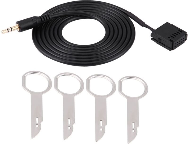 SUNXURY Auto-Audio-AUX-Kabeladapter für Ford 6000CD Mondeo Fiesta mit CD-Entfernungswerkzeugschlüsseln