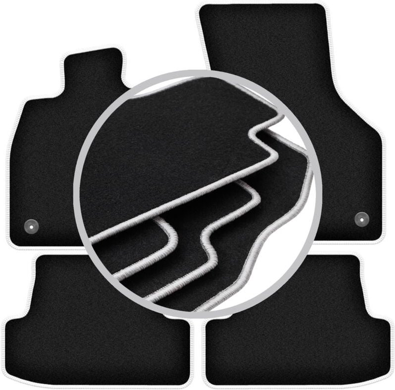 CARLUX-SILVER Autofußmatten für: Audi A3 8V Fließheck 5-Türer, Cabrio (2012-)