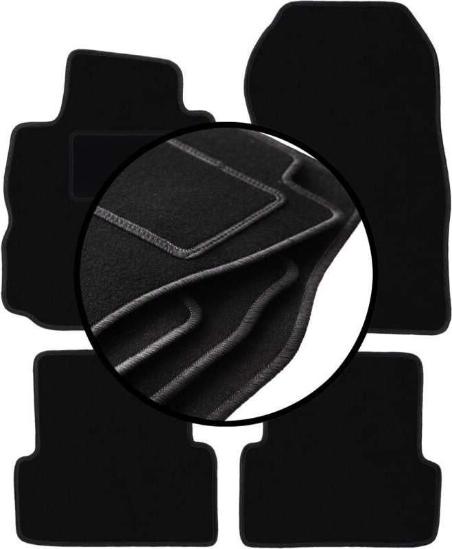 Komplettset Veloursmatten für: Renault Modus Minivan (2004-2012)