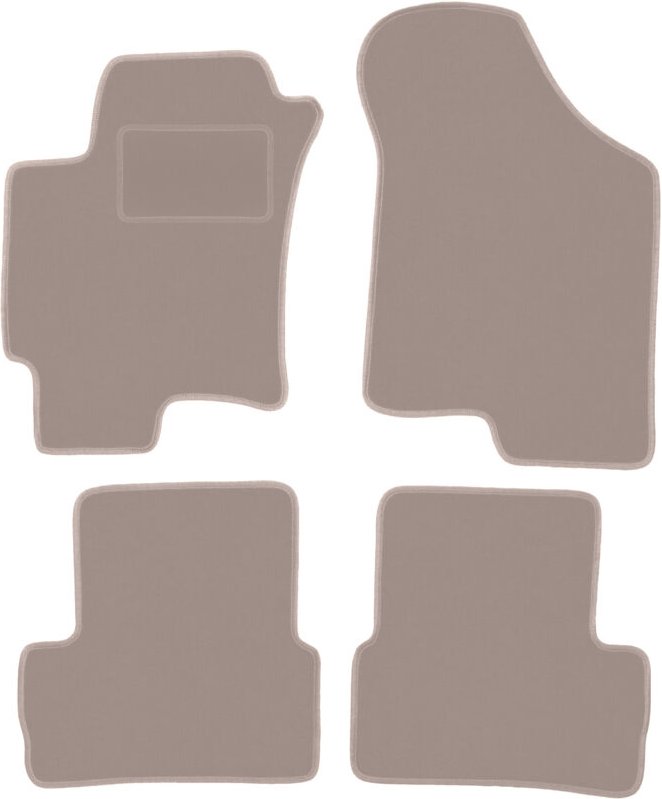 Beige Veloursmatten für: Hyundai Coupe II GK Coupé (2001-2008)