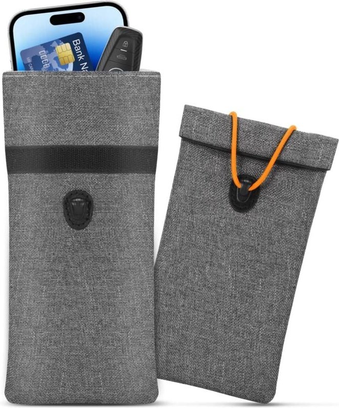 Faraday-Taschen für Autoschlüssel und Mobiltelefon, 2er-Pack signalblockierende Schlüsseltasche, RFID-Schlüsselanhänger-...