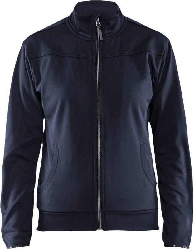 Thumbnail - Arbeits-Zip-Hoodie für Damen 3394 - Dunkelmarine/Schwarz XS