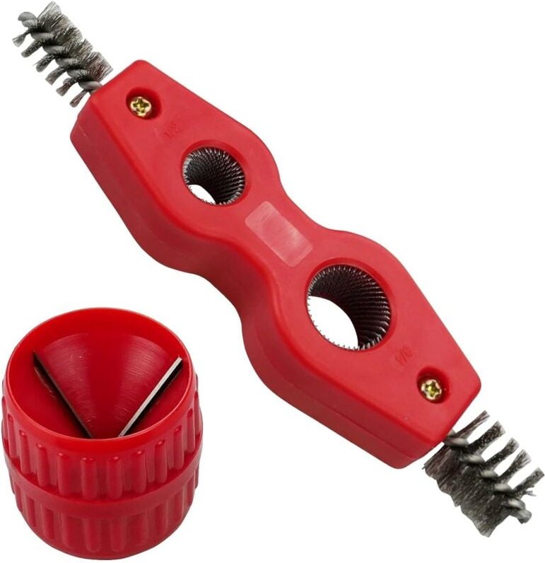 Thumbnail - Universal-Rohrentgrater, Entgratungsbürste, Rostbürste, Entgratungswerkzeug, Innen- und Außen-Mehrschicht-Entgrater für ...