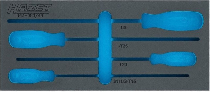 Hazet 2-Komponenten Weichschaumeinlage, L x B: 392 mm x 172 mm, für 163-380/4N