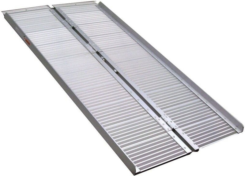 Apex - Alu Rollstuhlrampe 150cm klappbar Rampe Rollirampe 06146 Auffahrrampe Laderampe