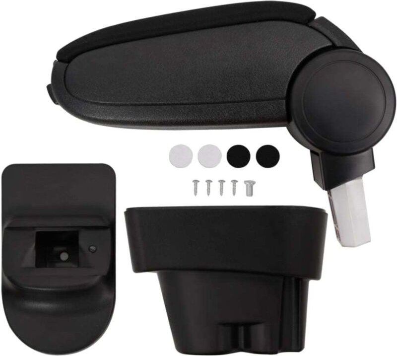 Auto-Armlehne Schwarz 12x36x(33,5-48) cm abs vidaXL