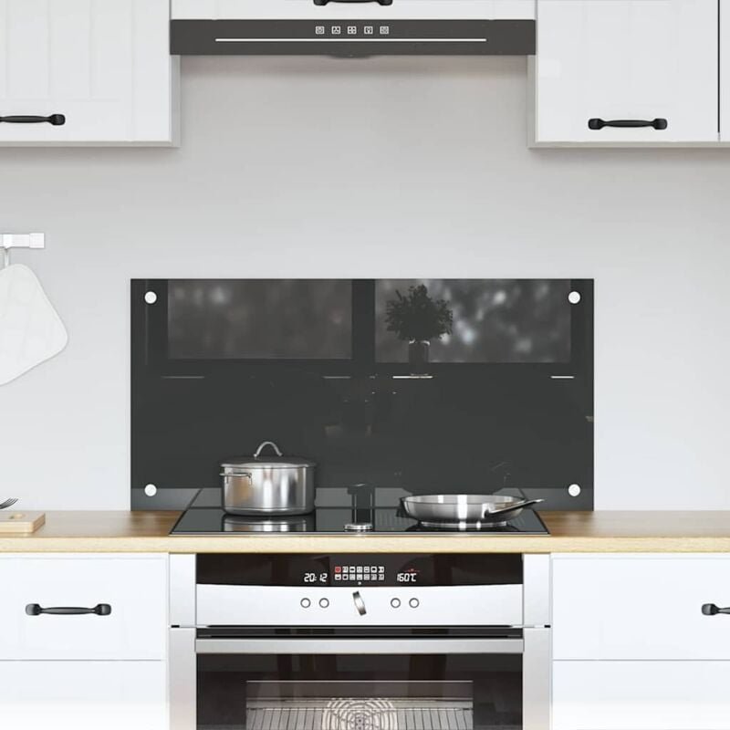 Küchenrückwand Dunkelgrau 80 x 40 x 0.6 cm Vidaxl