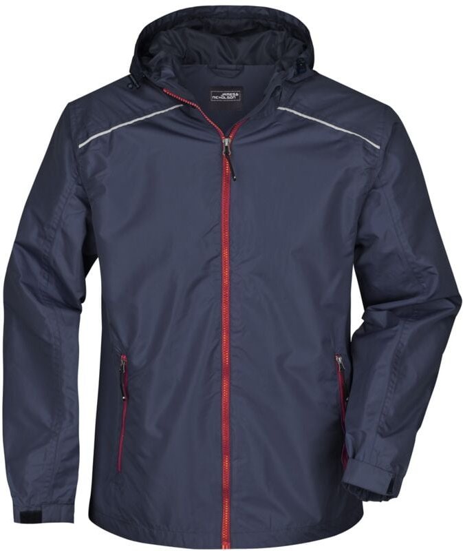 James&nicholson - Sportliche, funktionale Outdoorjacke Herren JN1118 Gr. 2XL navy/red