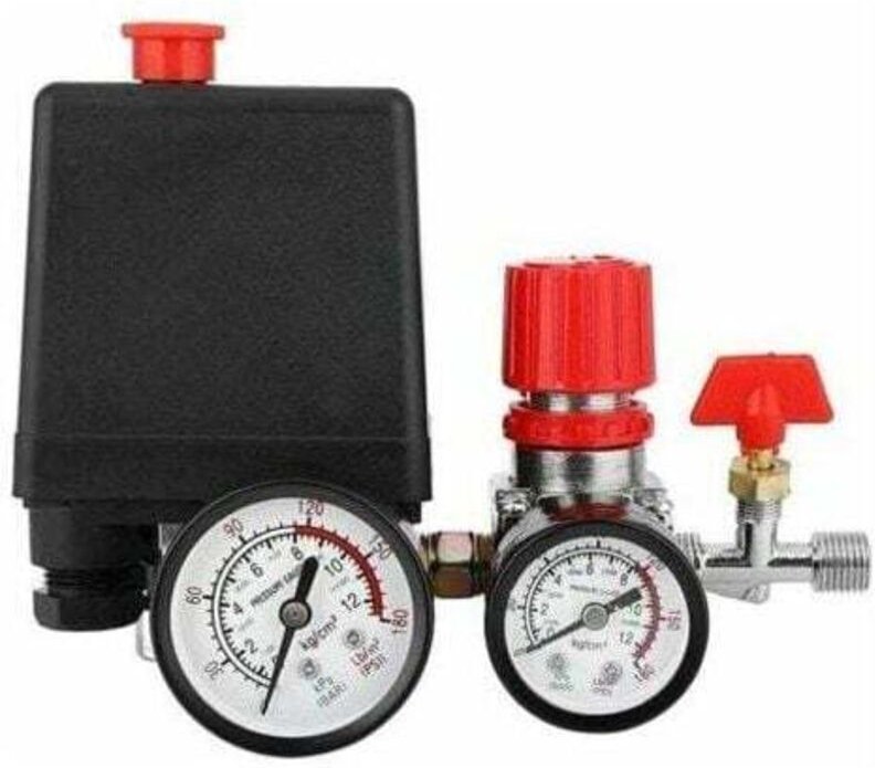 Luftkompressor Druckschalterventil Druckschalter Luftkompressor mit Manometerregler FLITI