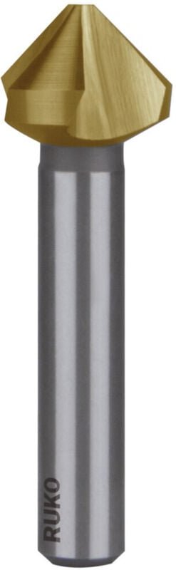 Ruko - Kegel- und Entgratsenker din 335 Form c 90° hss TiN ø 10,4 mm - 102114T
