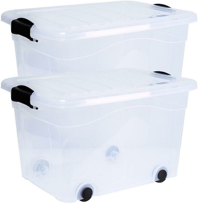 Thumbnail - Aufbewahrungsbox Anzio 20 l 2er-Set mit Rollen