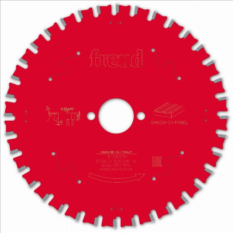 Freud - Sägeblatt für Handkreissäge Ø190 2/1,6 AL30 Z36 tpb 0° - F03FS09854 -FR13X001H