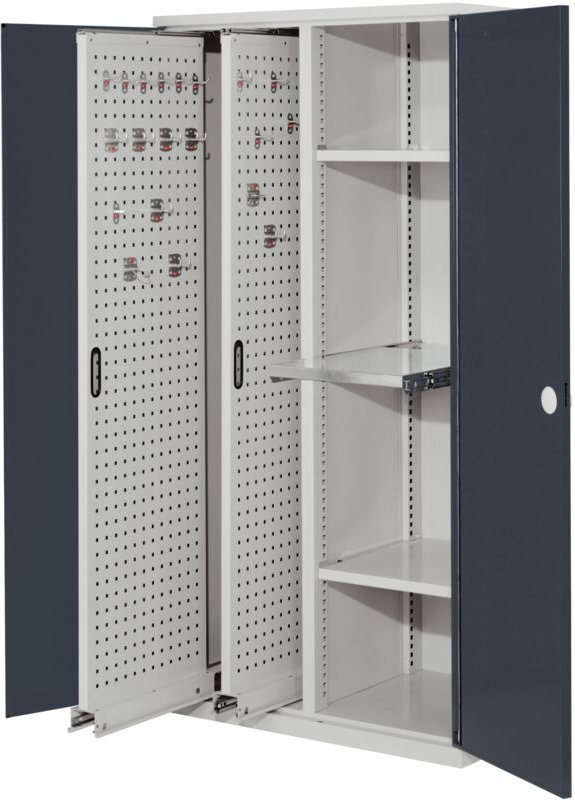 Kappes ®RasterPlan Vertikalschränke 1950x1000x600mm Modell 84 Doppelwandtüren anthrazitgrau