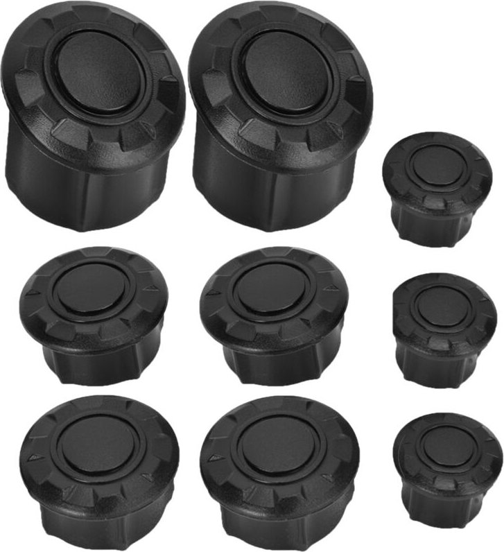 Eosnow - Deckkappen Hinterrad -Brunnen -Loch -Kappe Motorradrahmenrohr Rohrstecker Stecker Kabine Löcher für Autokapital...