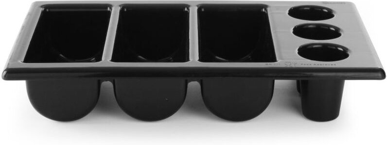 Besteckbehälter, Schwarz, 530x325x(H)105mm - Hendi