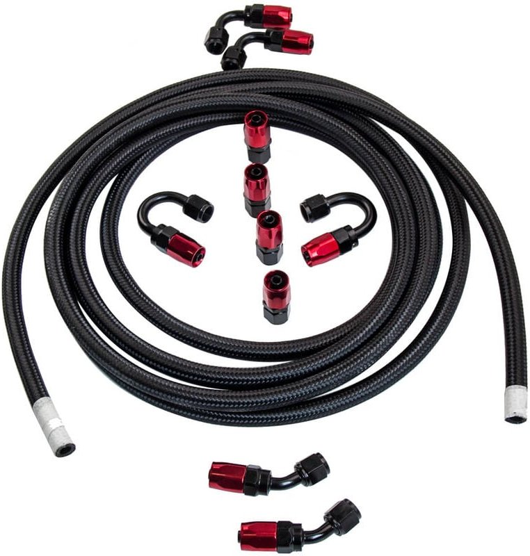 AN6-6AN Nylon Stahl geflochtene ölkraftstofflinie Linie Schlauch End Adapter DEUAN6-6AN Nylon Stahl geflochtene lkraftst...