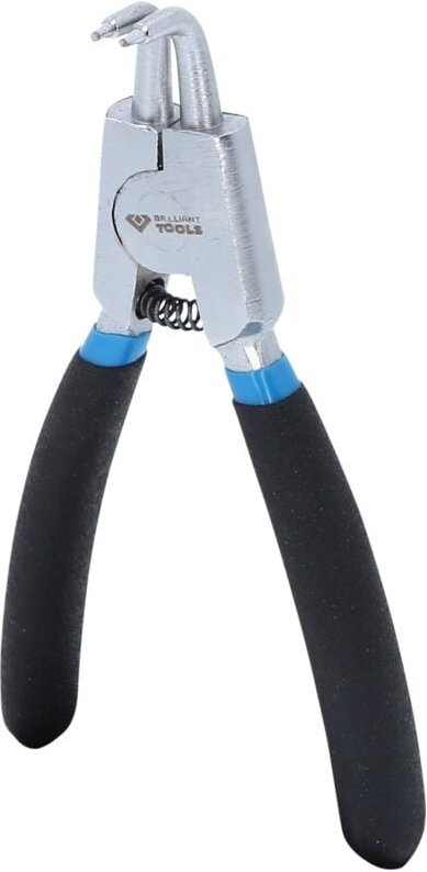 Brilliant Tools - Seegeringzange für Außensicherungsringe, abgewinkelt, 125 mm