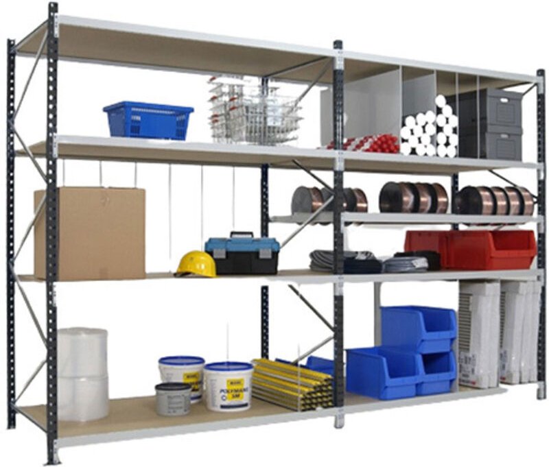 Regale für mittelschwere Lasten 4 Ebenen - Startmodul - 2500x3000x800mm -Last 934kg/Ebene - RAYOML/4N/3080/D2