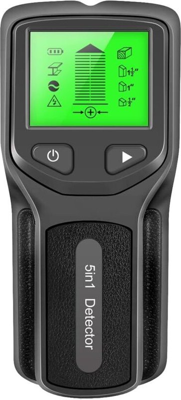 5-in-1-Metalldetektor mit präziser Ortung, Wandscanner, Stromquellen- und Kabelfinder, Tiefenmesser, Ortungsgerät für St...