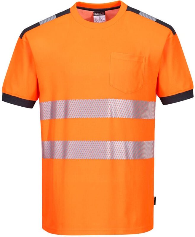 Thumbnail - T-Shirt HV PW3 Orange/Grau S