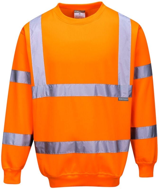 Hochsicht-Sweatshirt Orange S