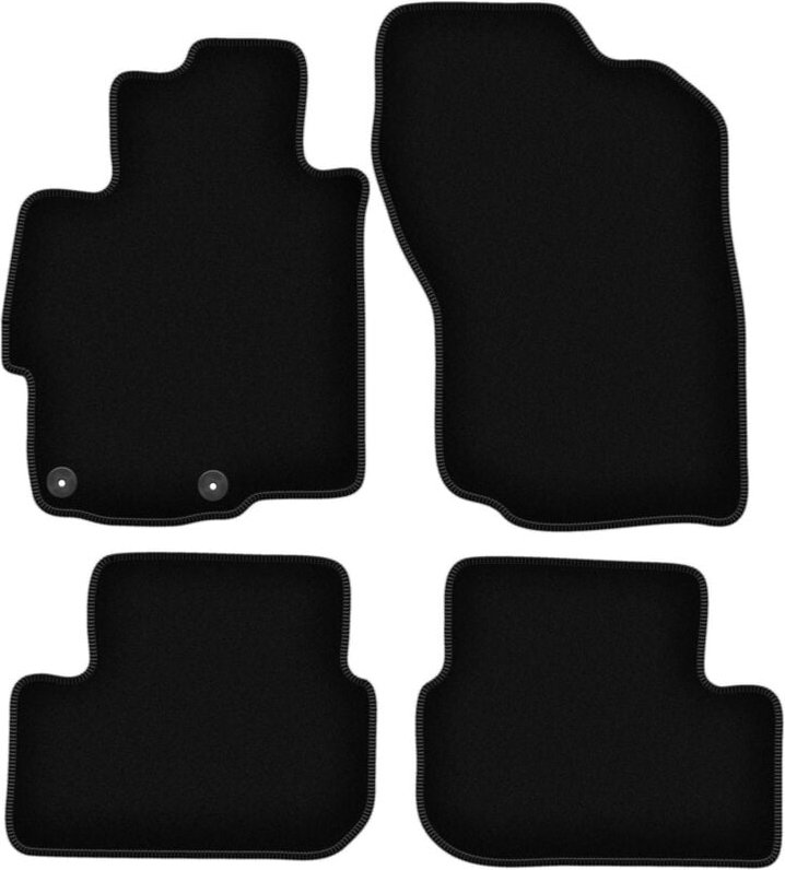 Thumbnail - BASIC schwarze Veloursmatten für: Mitsubishi Lancer VIII CY Limousine, Sportback (2007-2016)