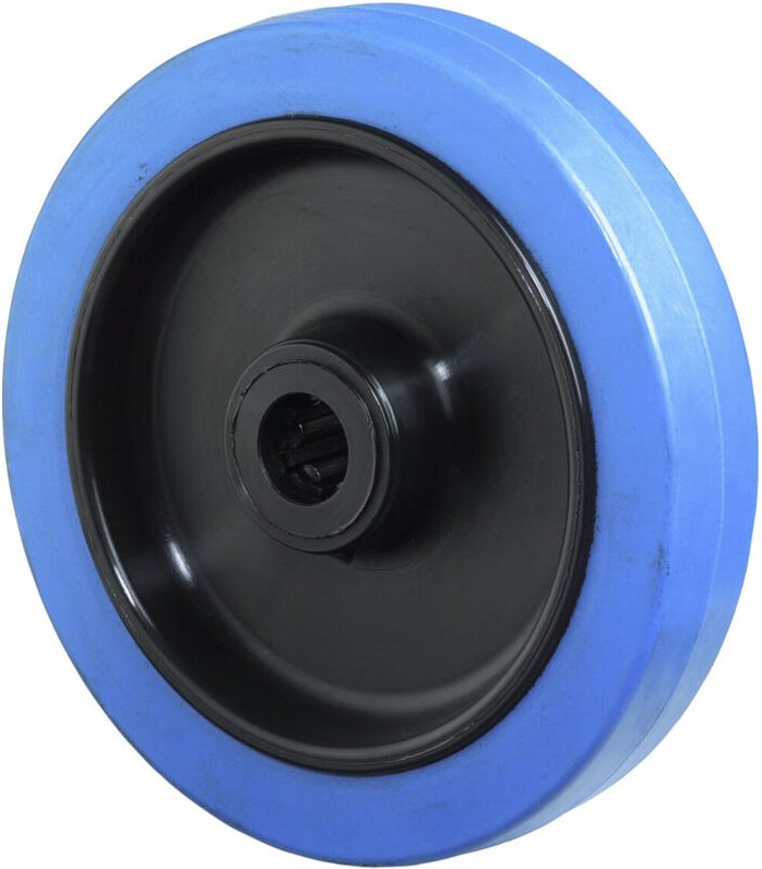 Thumbnail - Ersatzrad Rad-Ø 200 mm Tragfähigkeit 400 kg Gummi blau Achs-Ø 20 mm Nabenlänge 60 mm