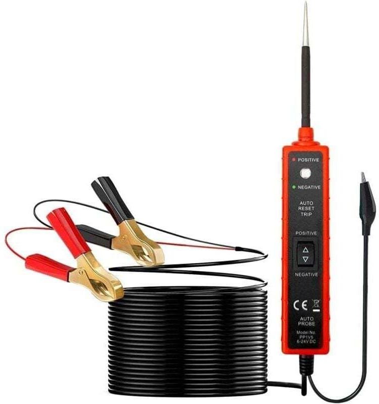 DC 6–24 V Kfz-Stromkreis-Tester, Stromkreisdetektor, Stromkreisanalysator, Stromsonde, Durchgangsprüfung, Kurzschlussprü...