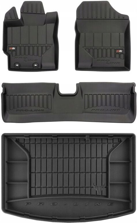 SET 3D-Gummimatten Toyota Yaris 3 Active HB 2013-2018 d