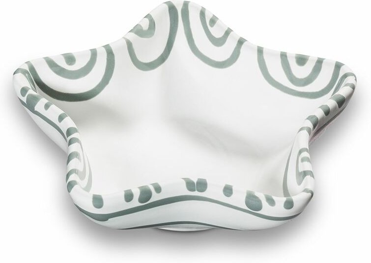 Thumbnail - Gmundner Keramik - Graugeflammt, Sternschale (l: 14cm)