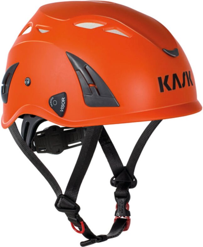 Oranger Schutzhelm Forstarbeit KASK EN397 verstellbar