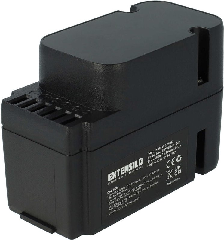 EXTENSILO Akku kompatibel mit Worx Landroid WG796E Rasenmäher (2500mAh, 28V, Li-Ion)