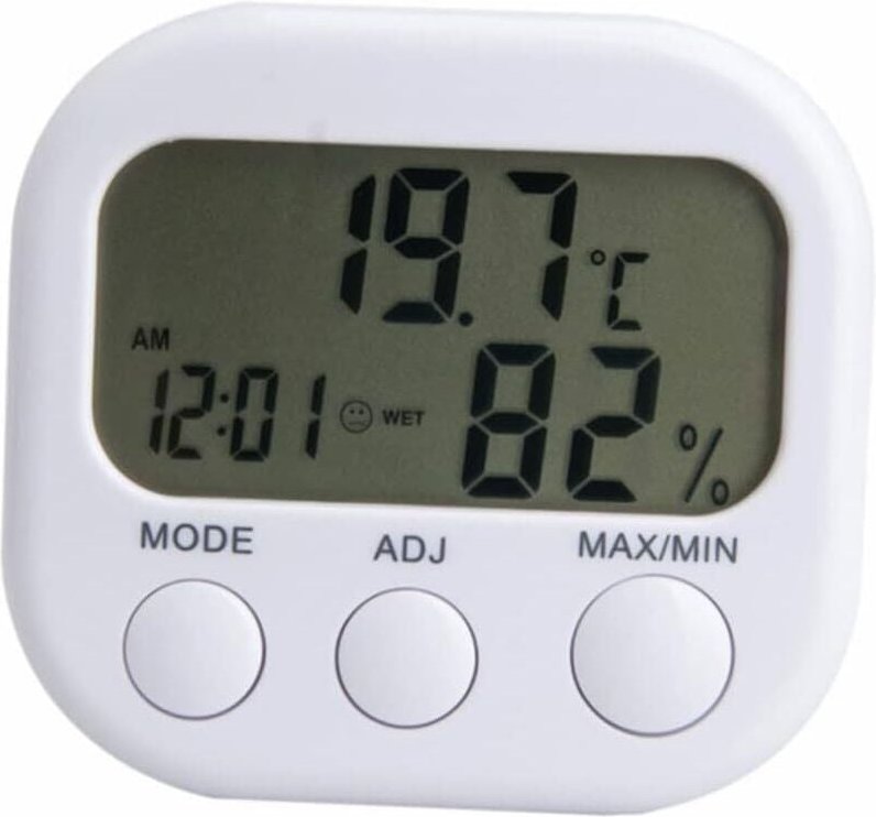 Sollbry - Digitales Thermometer mit Luftfeuchtigkeitsüberwachung, Küchenthermometer und Hygrometer, digitales Innentherm...
