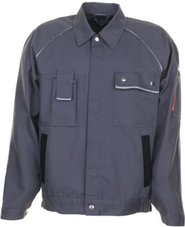 Bundjacke Canvas 320 Größe 50 grau/schwarz