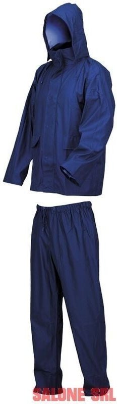 Thumbnail - Industrial Starter - regenanzug lluvia jacke und hose pu/pvc/polyester blau
