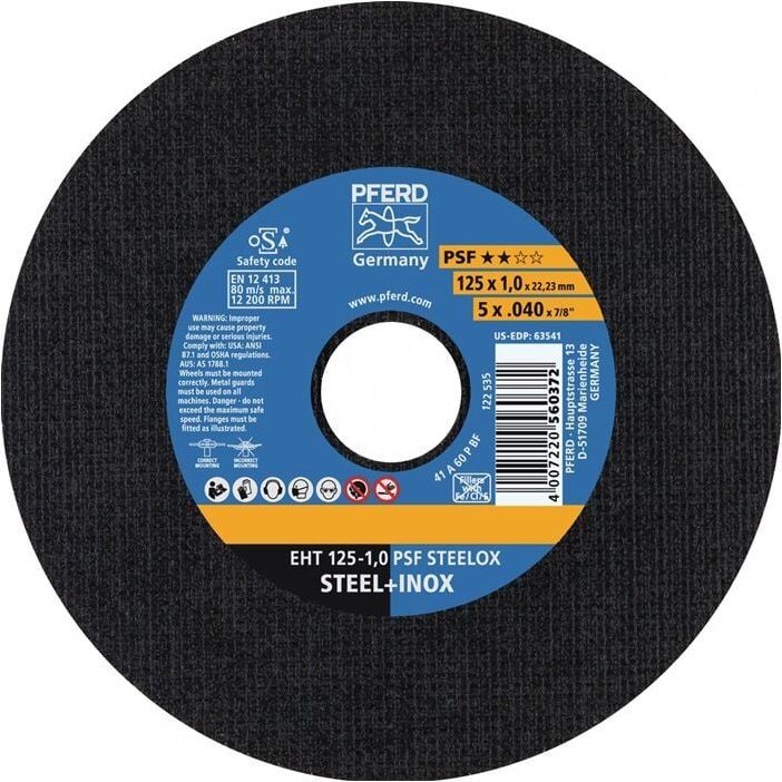 Tools 61724121 Trennscheibe psf steelox D150x1,6mm gerade inox Bohrung 22, - Pferd