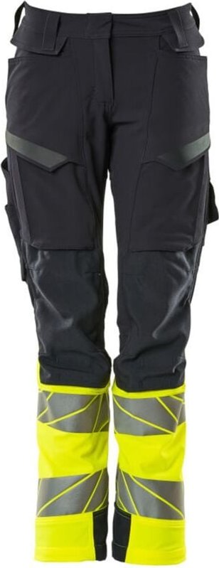 Hose mit Knietaschen 19178-511-01017 Gr. 76C54 schwarzblau/hi-vis gelb - Mascot