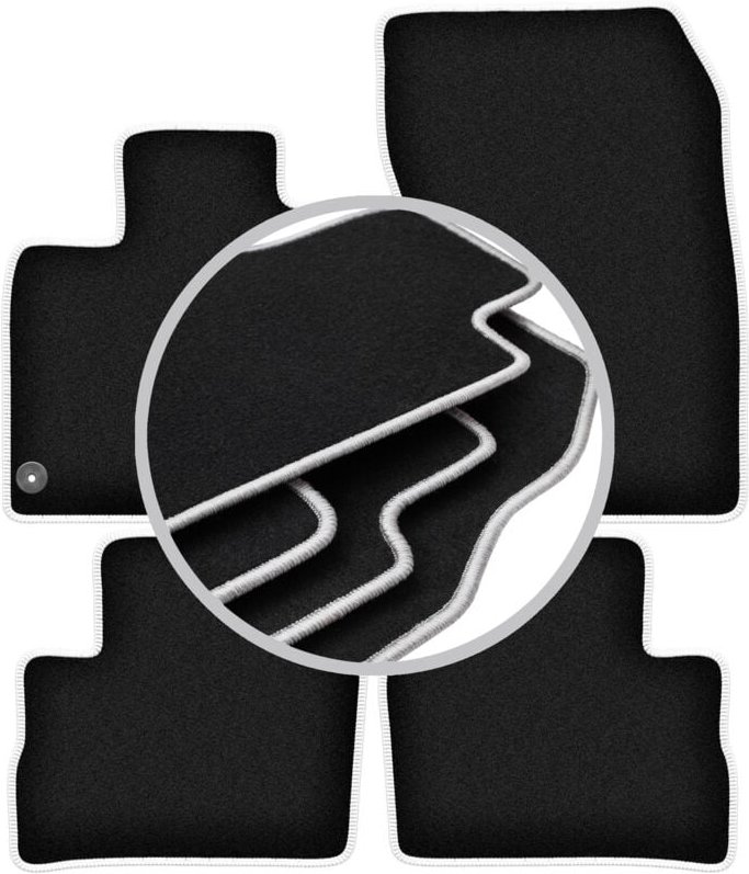 CARLUX-SILVER Autofußmatten für: Nissan Qashqai III SUV (2021-)