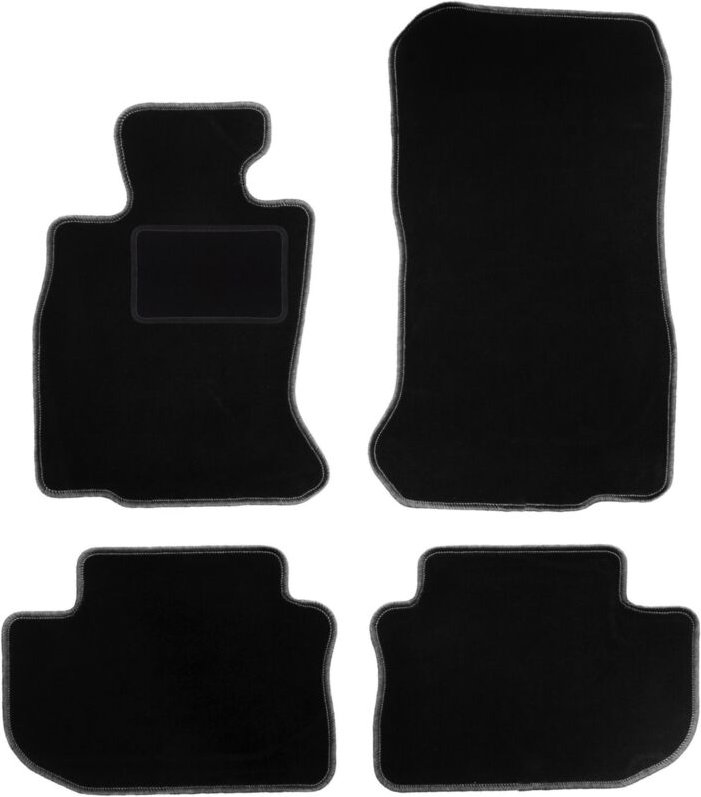 Schwarze Velours-Fußmatten für: BMW 6 F06 Gran Coupé (2012-2019)