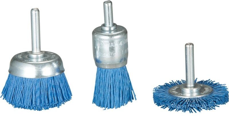 Makita Nylonbürstenset Blau K240 3-teilig D-70758