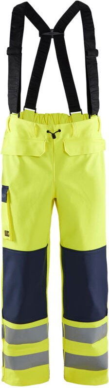 Thumbnail - Feuerhemmende Regenhose Stufe 2 1313 - Neon Gelb / Marine S Größe