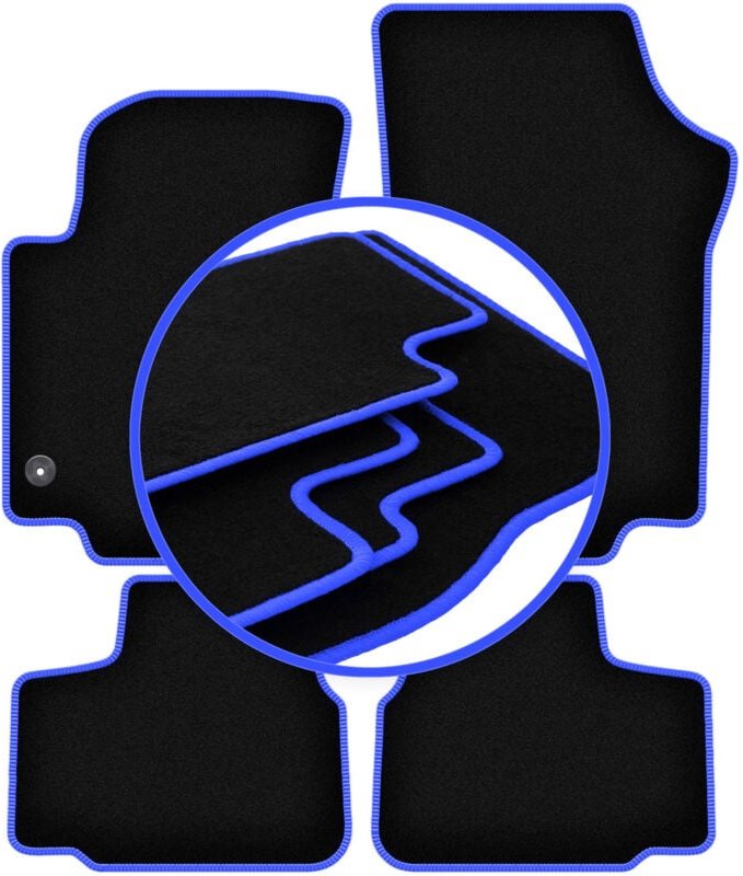 CARLUX-BLUE Autofußmatten für: Volkswagen Up Fließheck (2011-)